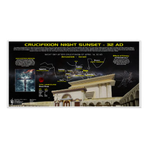 Poster Ciel de nuit de crucifixion 32 AD