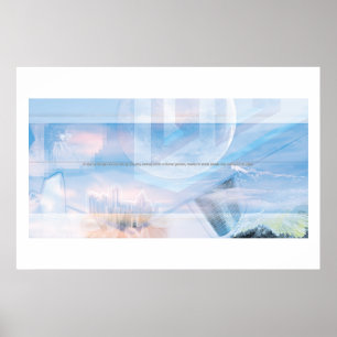 Poster Ciel de verre