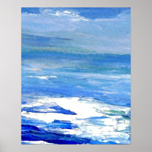 Poster Ciel éloigné d'affiche d'océan de CricketDiane