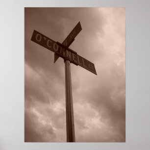 Poster Ciel orageux sur Oconnell Court