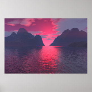 Poster Ciel rouge
