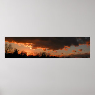 Poster Ciel rouge