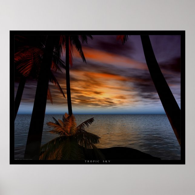 Poster Ciel tropical (Devant)