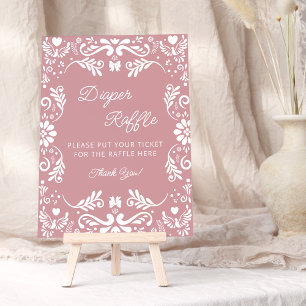 Poster Cielito Lindo Baby shower mexicain Déchets Raffle