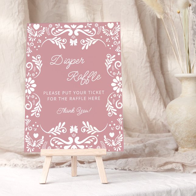 Poster Cielito Lindo Baby shower mexicain Déchets Raffle (Créateur téléchargé)