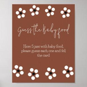 Poster Cielito Lindo Baby shower mexicain Guess Game
