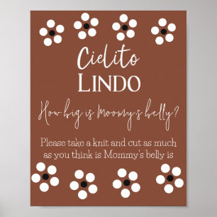 Poster Cielito Lindo Talavera Baby shower mexicain Jeu