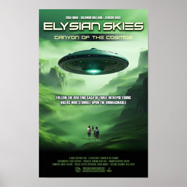 Poster Ciels Elysiens : Canyon du film artistique Cosmos (Devant)