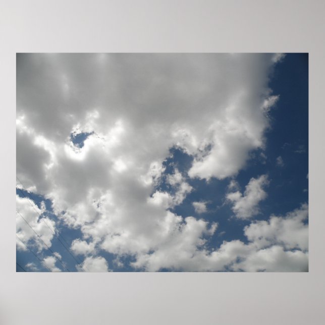Poster Ciels nuageux Imprimer (Devant)