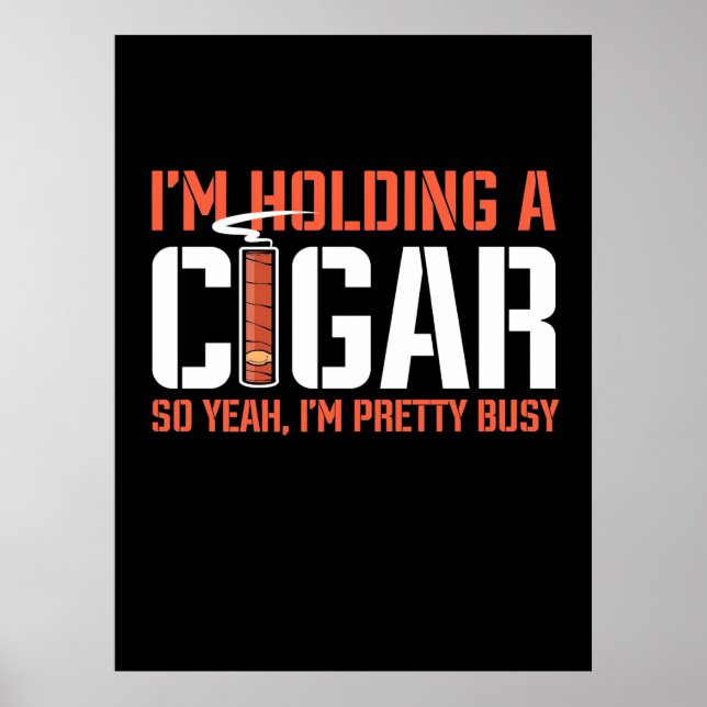 Poster Cigar Lover | Je Détiens Un Cigar (Devant)