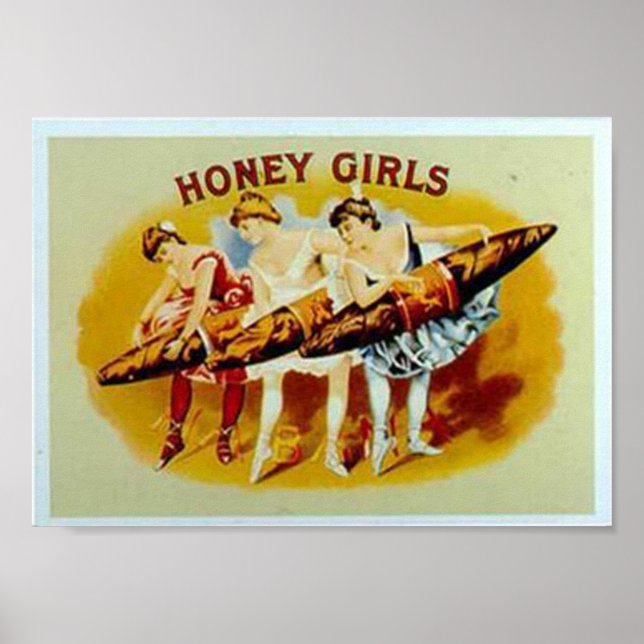 Poster Cigares pour filles de miel (Devant)