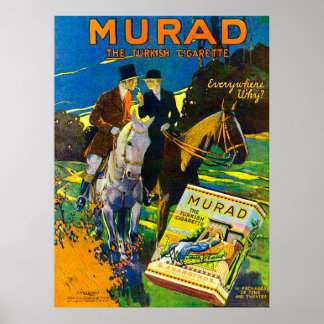 Poster Cigarettes De Murad 1910 La Cigarette Turque