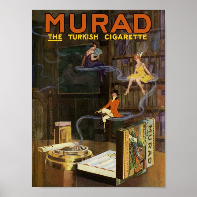 Poster cigarettes MURAD (Devant)