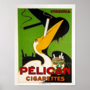 Poster Cigarettes pélicanes