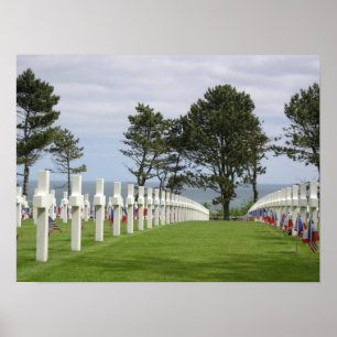 Poster Cimetière américain en Normandie