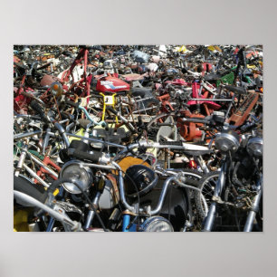 Poster Cimetière de la moto - Photographie