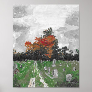 Poster Cimetière de Varney, Brunswick Maine, Imprimer