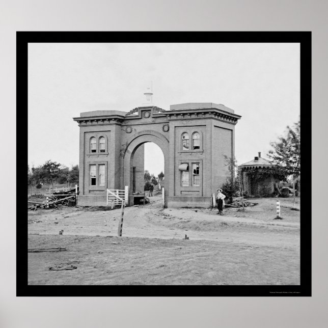 Poster Cimetière Gatehouse à Gettysburg 1863 (Devant)