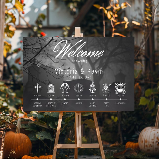 Poster Cimetière Gothique Noir & Blanc Jusqu'À La Mort (Créateur téléchargé)