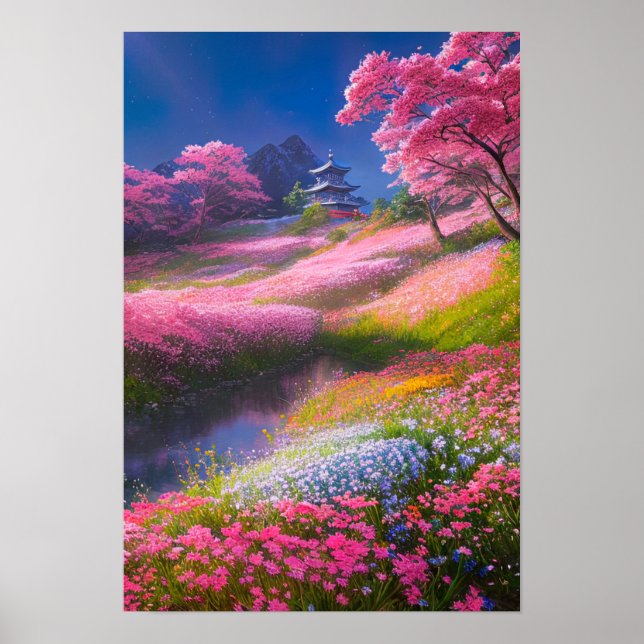 Poster Cimier de fleurs (Devant)