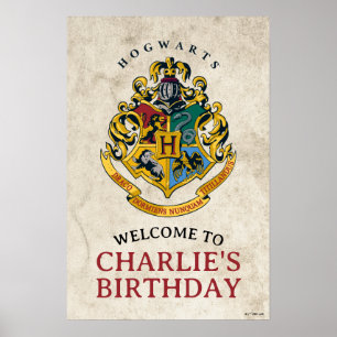 Poster Cimier de Poudlard Harry Potter Anniversaire
