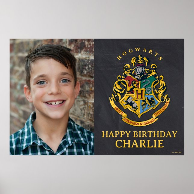 Poster Cimier de Poudlard Harry Potter Anniversaire (Devant)