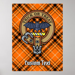 Poster Cimier d'Halloween sur Tartan