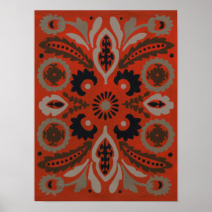 Poster Cinabre Suzani II