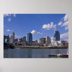 Poster Cincinnati Cityscape