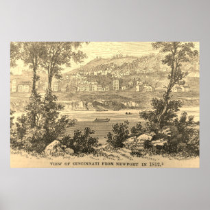 Poster Cincinnati en 1812