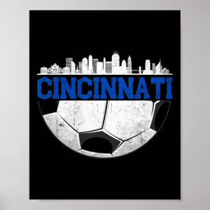 Poster Cincinnati Soccer en détresse Cincy nati 