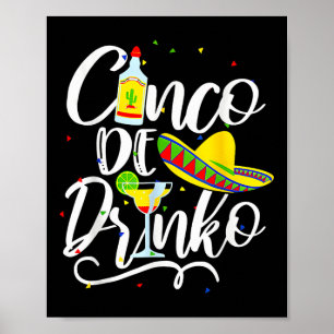 Poster Cinco De Drinko Drôle Cinco De Mayo Hommes Femmes