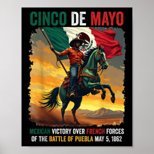 Poster Cinco De Mayo Bataille Mexicaine De Puebla Le 5 Ma