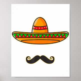 Poster Cinco De Mayo Day Cadeaux mexicains Nacho Cele moy