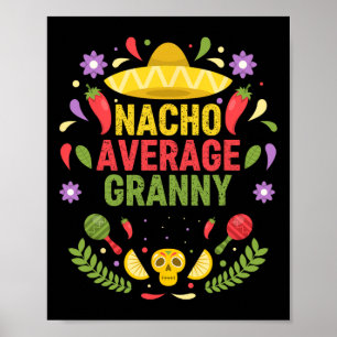 Poster Cinco De Mayo Drôle Nacho Granny moyenne