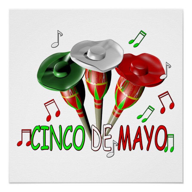 Poster Cinco de mayo, fiesta mexicaine (Devant)