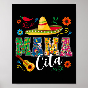 Poster Cinco De Mayo Mamacita Fleur Mama Cita Mexicaine 1