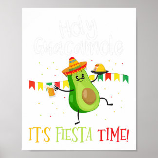 Poster Cinco de Mayo - Saint-Guacamole Sa Fête Mexicaine