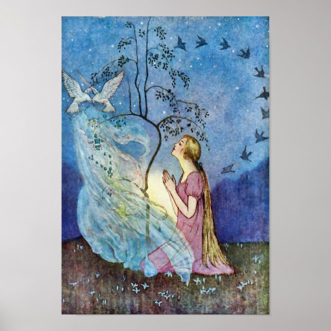 Poster Cinderella Argent et Or (Devant)