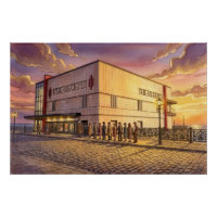 Cinéma Regent au coucher du soleil, Redcar