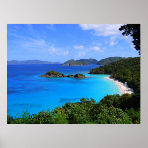 Poster Cinnamon Bay Panorama St. John, U.S.V.I. 24 x 18