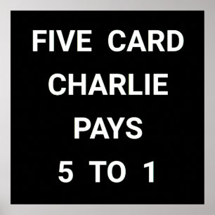 Poster Cinq Cartes Charlie - Émission TV des Amis - Poste