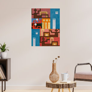 Poster Cinq figures étendues   Sophie Taeuber-Arp  