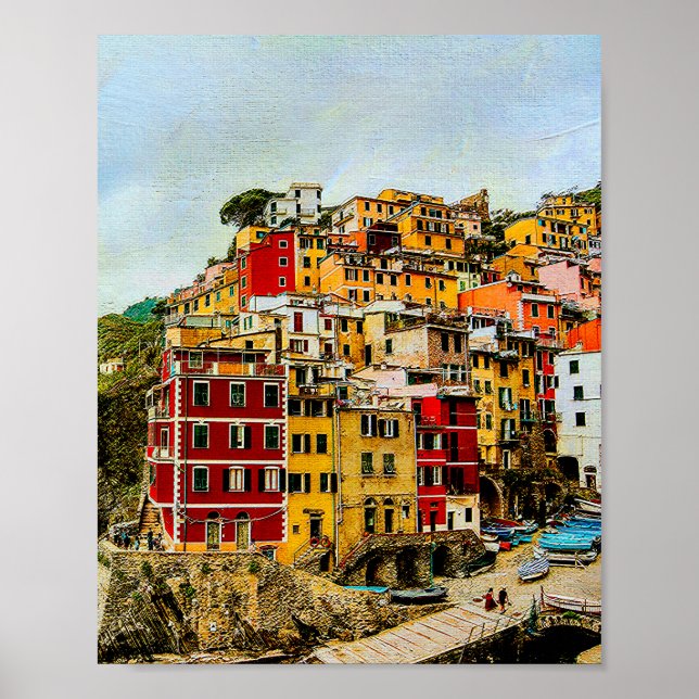 Poster Cinque Terre Ligurie Italie Europe Voyage (Devant)