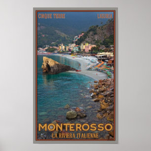 Poster Cinque Terre - Morning Monterosso Beach