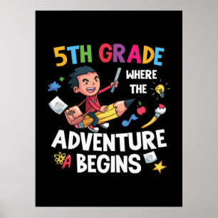 Poster Cinquième Année Où Commence L'Aventure