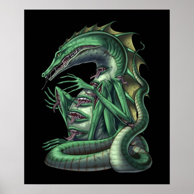 Poster CipactliAztec Mythologie Créature Cipactli (Devant)