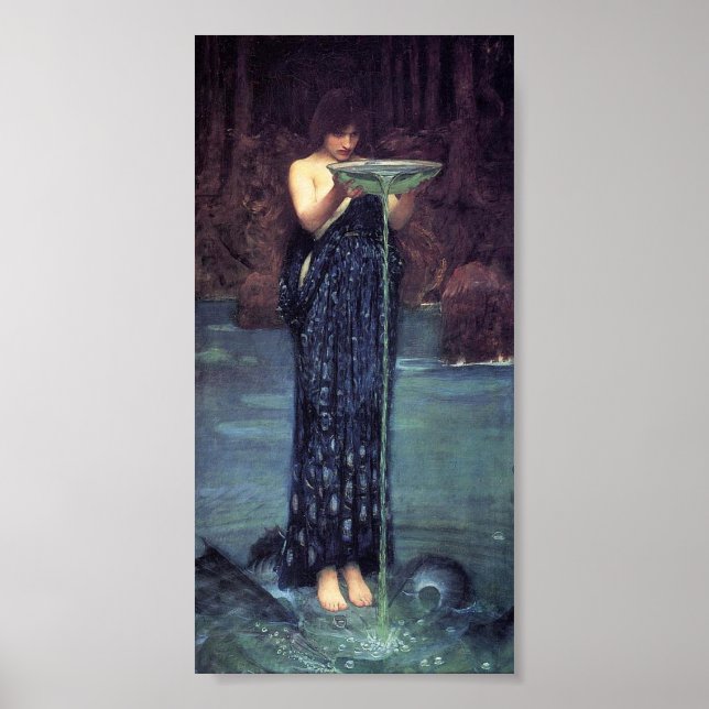 Poster Circe Invidiosa - Circe avec un bol Ponseive (Devant)