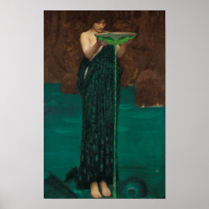 Poster Circe Invidiosa par John William Waterhouse