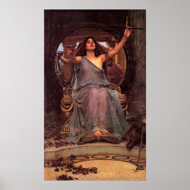 Poster "Circe Offering the Cup to Odysseus" (Devant)